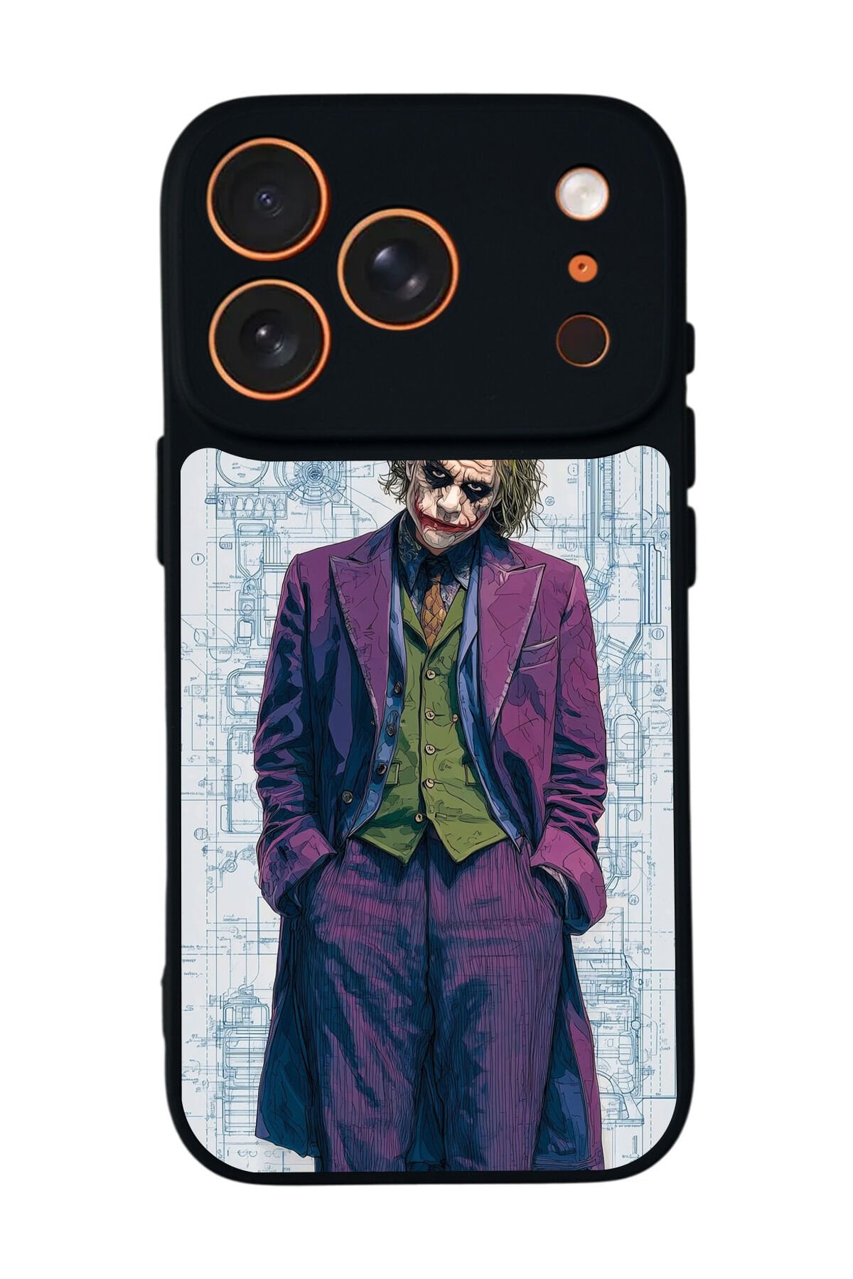 iPhone 17 Pro Uyumlu Joker Tasarımlı Glossy Premium Kılıf