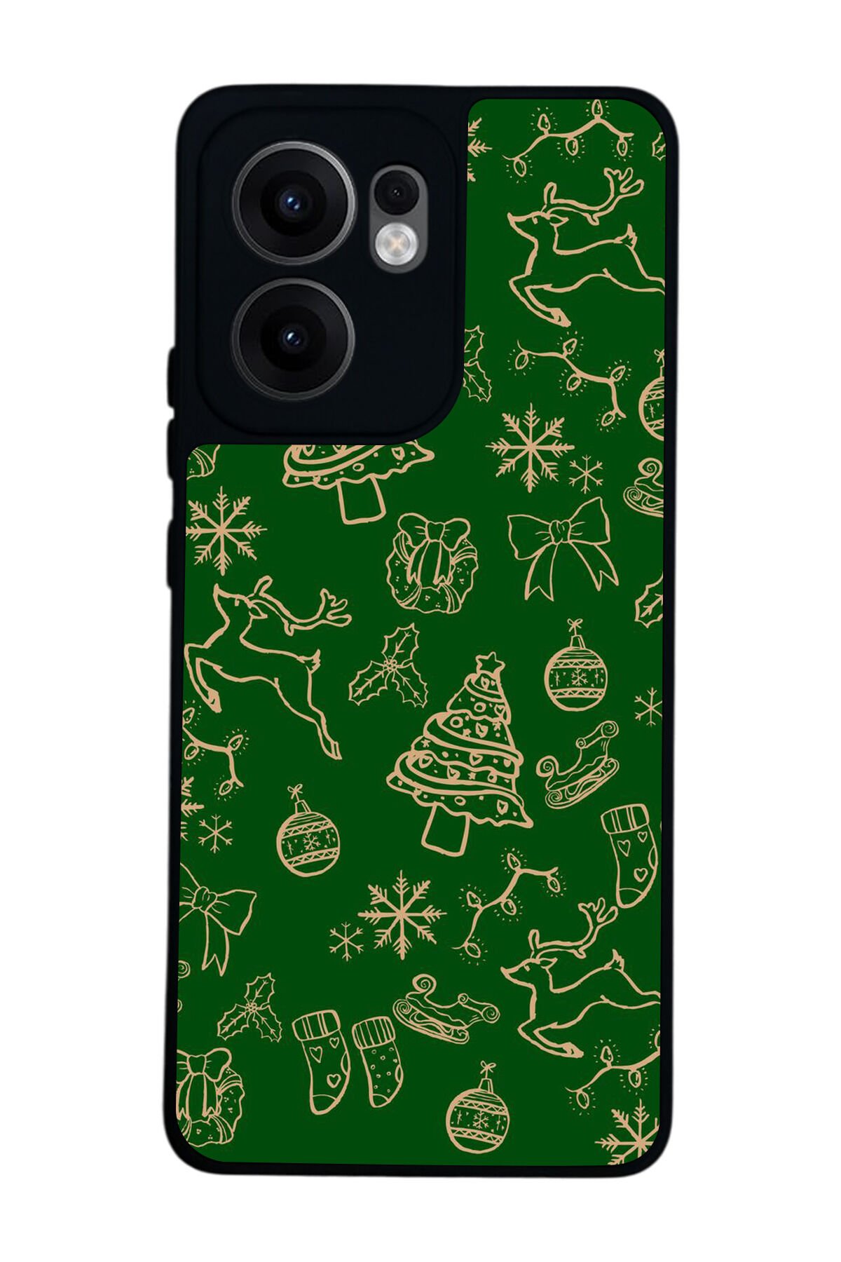 Oppo Reno 13F Uyumlu Yilbasi Christmas Tasarımlı Glossy Premium Kılıf