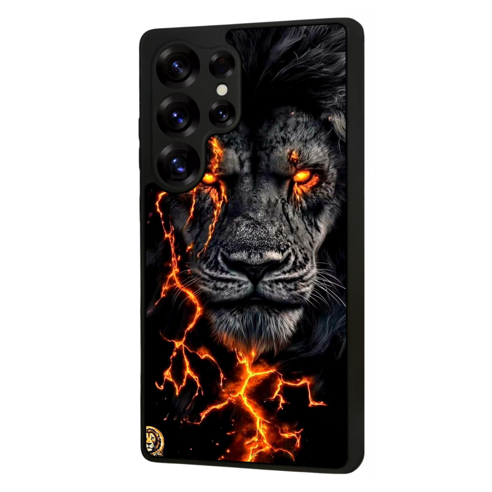 Samsung Galaxy S25 Ultra Uyumlu Aslan Tasarımlı Glossy Premium Kılıf