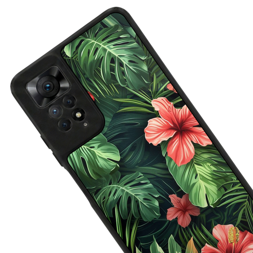 Xiaomi Redmi Note 11 Pro Uyumlu Botanik Tasarımlı Glossy Premium Kılıf