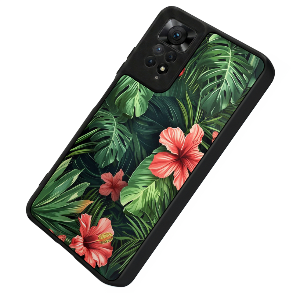 Xiaomi Redmi Note 11 Pro Uyumlu Botanik Tasarımlı Glossy Premium Kılıf