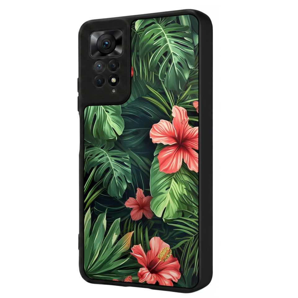 Xiaomi Redmi Note 11 Pro Uyumlu Botanik Tasarımlı Glossy Premium Kılıf
