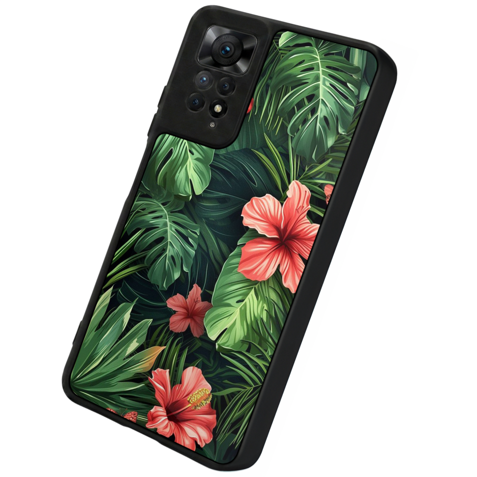 Xiaomi Redmi Note 11 Pro Uyumlu Botanik Tasarımlı Glossy Premium Kılıf
