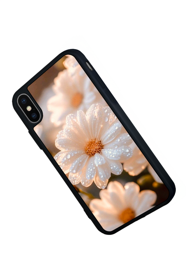 iPhone XS Max Uyumlu Cicek Tasarımlı Glossy Premium Kılıf