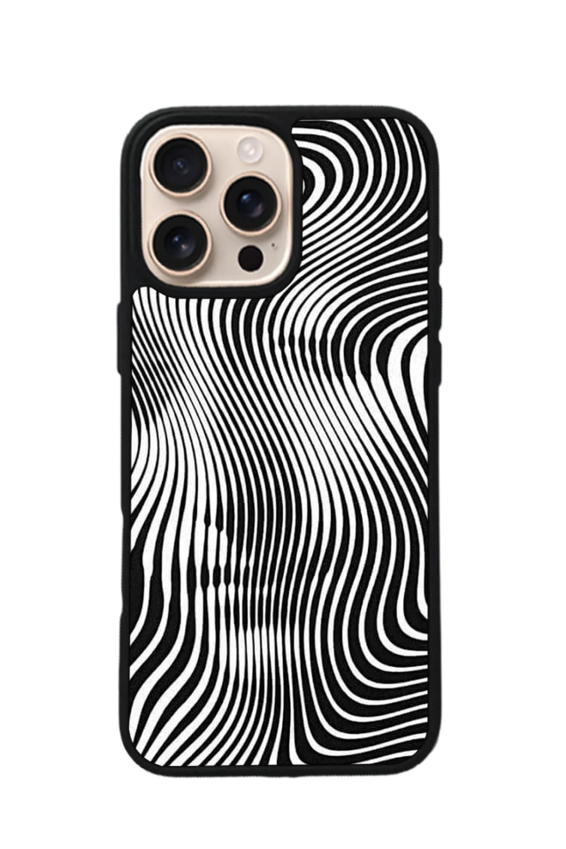 iPhone 14 Pro Uyumlu Çizgi Sanatı Tasarımlı Glossy Premium Kılıf