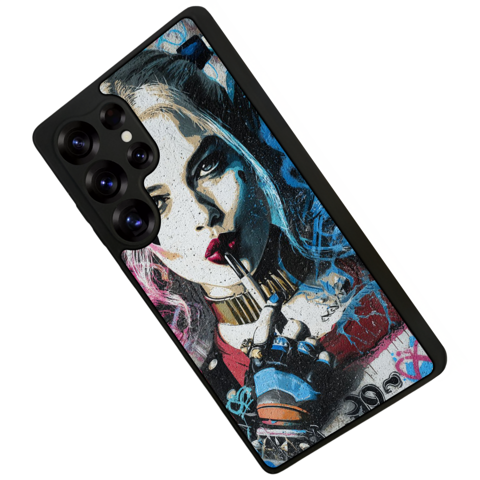Samsung Galaxy S25 Ultra Uyumlu HarleyQueen Tasarımlı Glossy Premium Kılıf