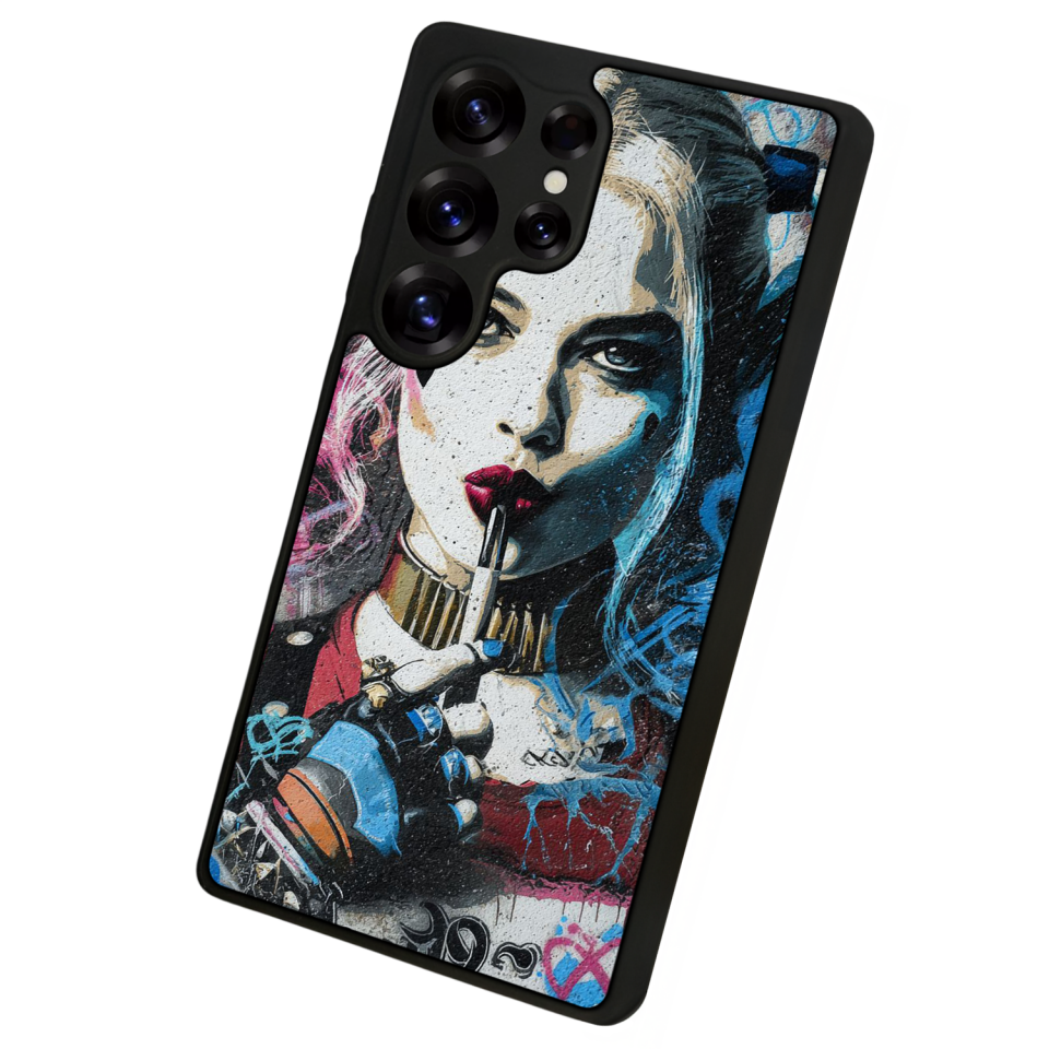 Samsung Galaxy S25 Ultra Uyumlu HarleyQueen Tasarımlı Glossy Premium Kılıf