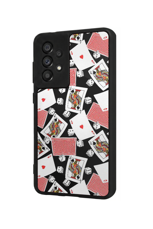 Samsung Galaxy A73 Uyumlu Kart Tasarımlı Glossy Premium Kılıf