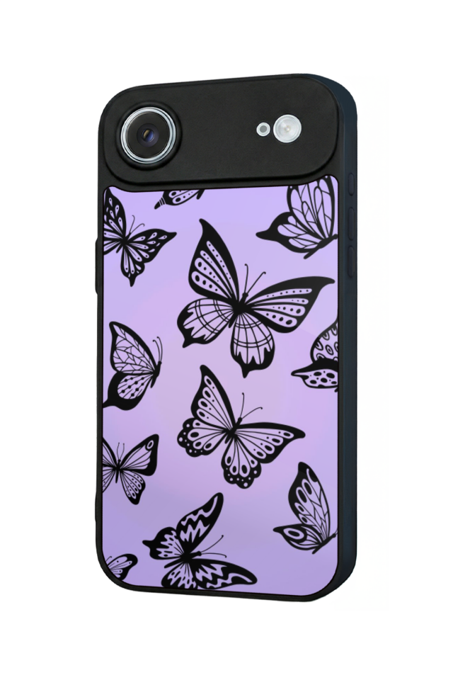 iPhone 17 Air Uyumlu Kelebek Tasarımlı Glossy Premium Kılıf
