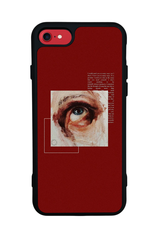 iPhone 7 Uyumlu Kirmizi Tasarımlı Glossy Premium Kılıf