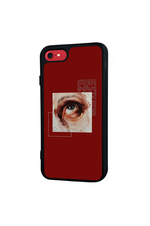 iPhone 7 Uyumlu Kirmizi Tasarımlı Glossy Premium Kılıf