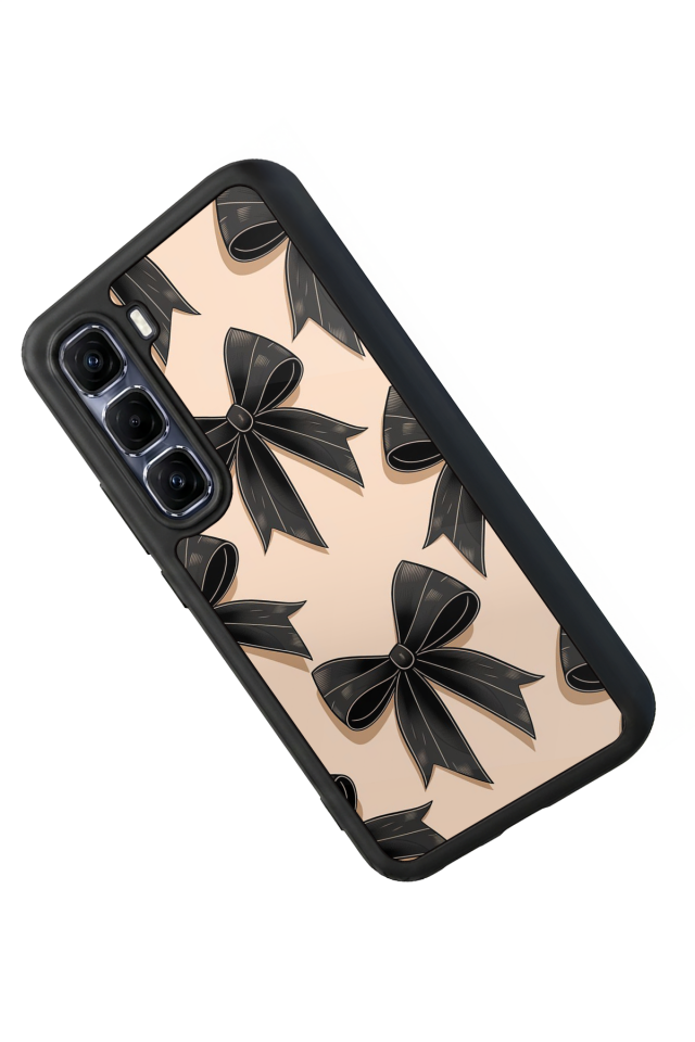 Infinix Hot 60 Pro Plus Uyumlu Kurdele Tasarımlı Glossy Premium Kılıf