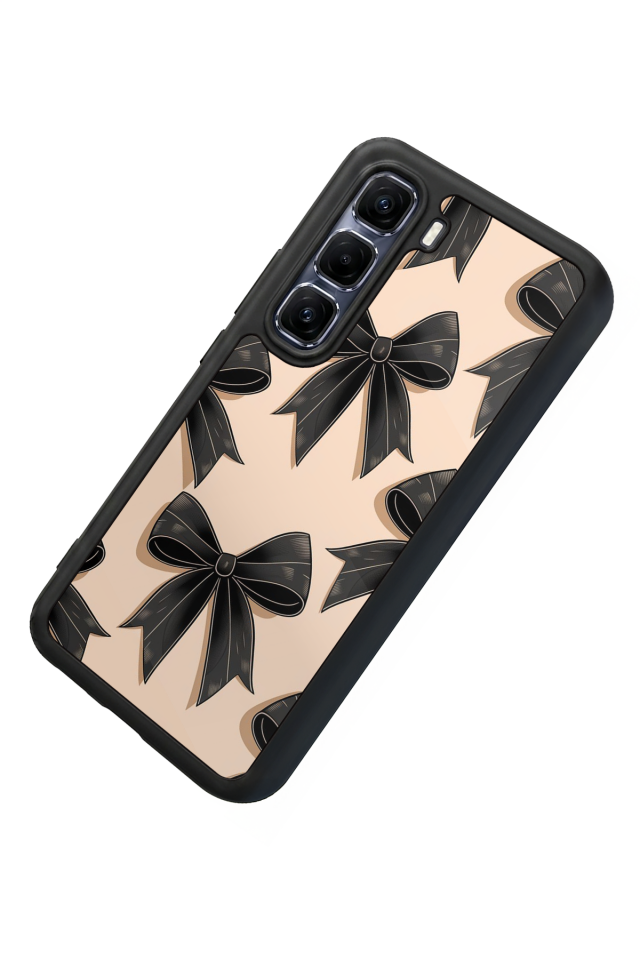 Infinix Hot 60 Pro Plus Uyumlu Kurdele Tasarımlı Glossy Premium Kılıf