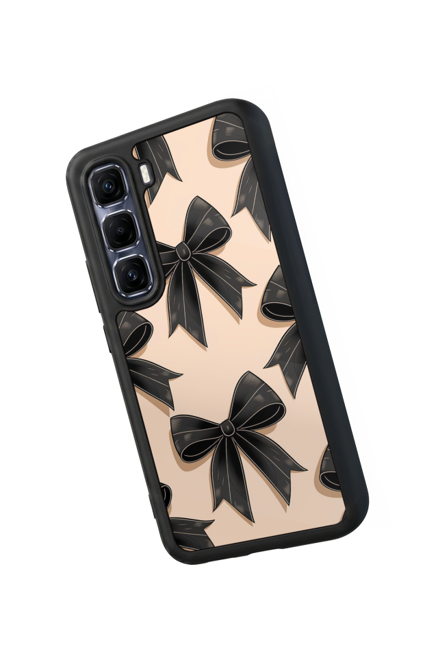 Infinix Hot 60 Pro Plus Uyumlu Kurdele Tasarımlı Glossy Premium Kılıf