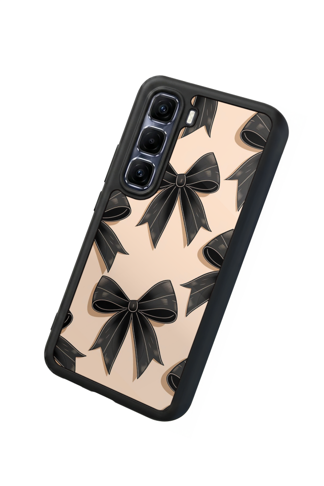 Infinix Hot 60 Pro Plus Uyumlu Kurdele Tasarımlı Glossy Premium Kılıf