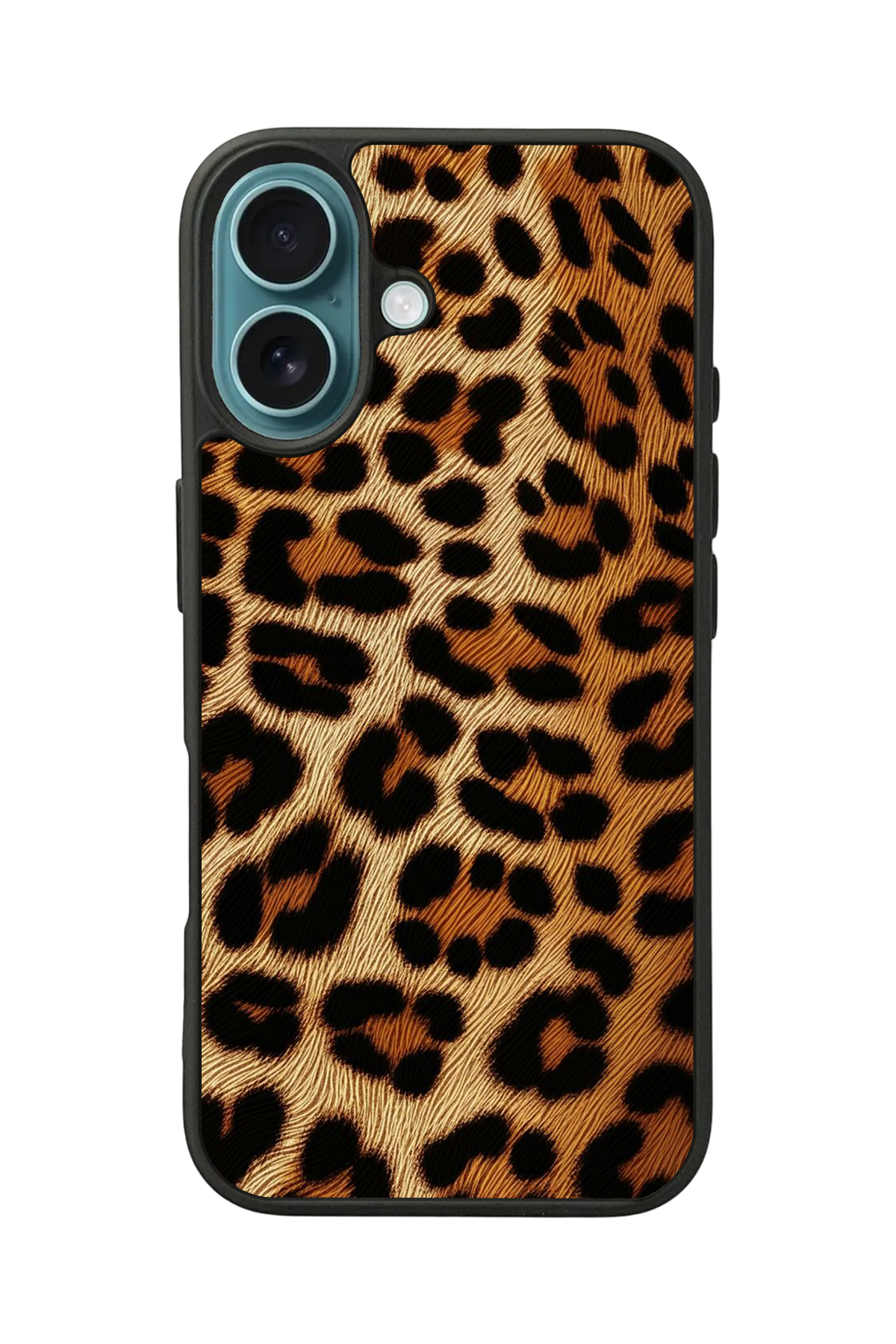 iPhone 16 Uyumlu Leopar Tasarımlı Glossy Premium Kılıf