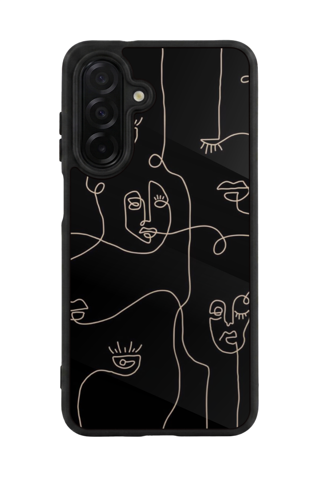 Samsung Galaxy A36 Uyumlu Line Art Tasarımlı Glossy Premium Kılıf