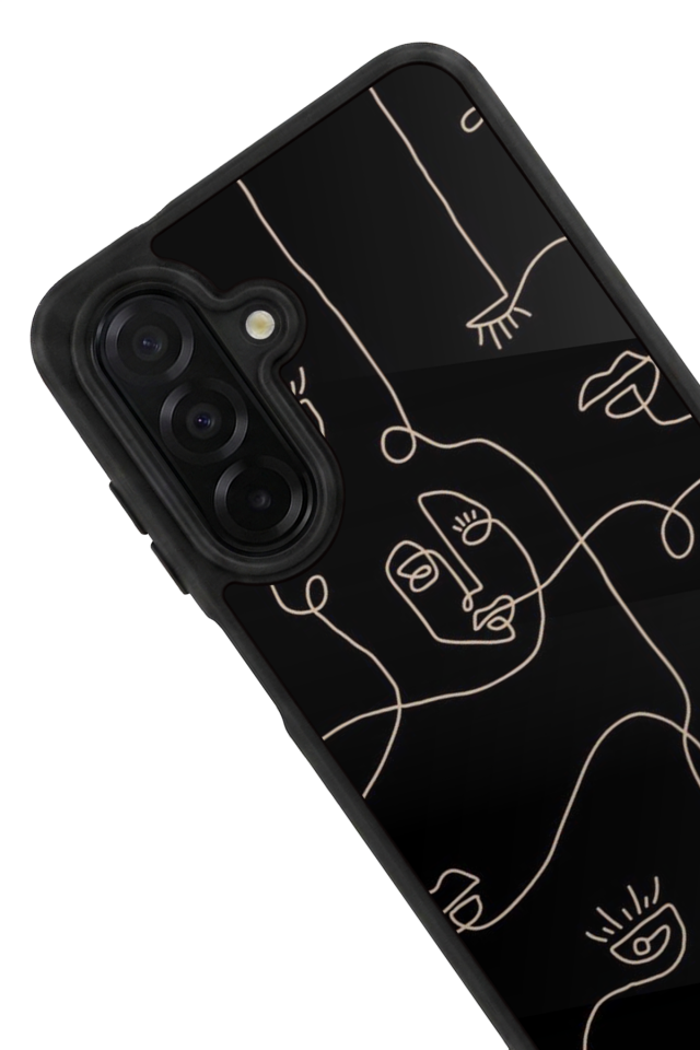 Samsung Galaxy A36 Uyumlu Line Art Tasarımlı Glossy Premium Kılıf