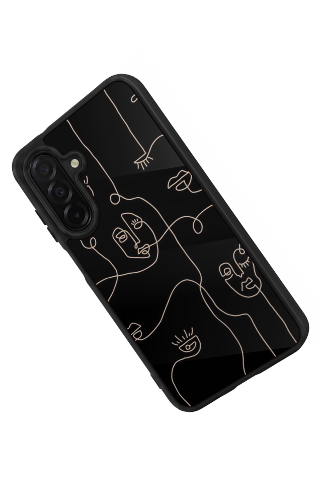 Samsung Galaxy A36 Uyumlu Line Art Tasarımlı Glossy Premium Kılıf