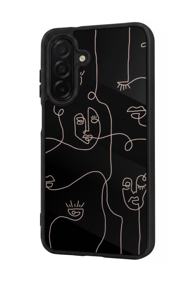 Samsung Galaxy A36 Uyumlu Line Art Tasarımlı Glossy Premium Kılıf