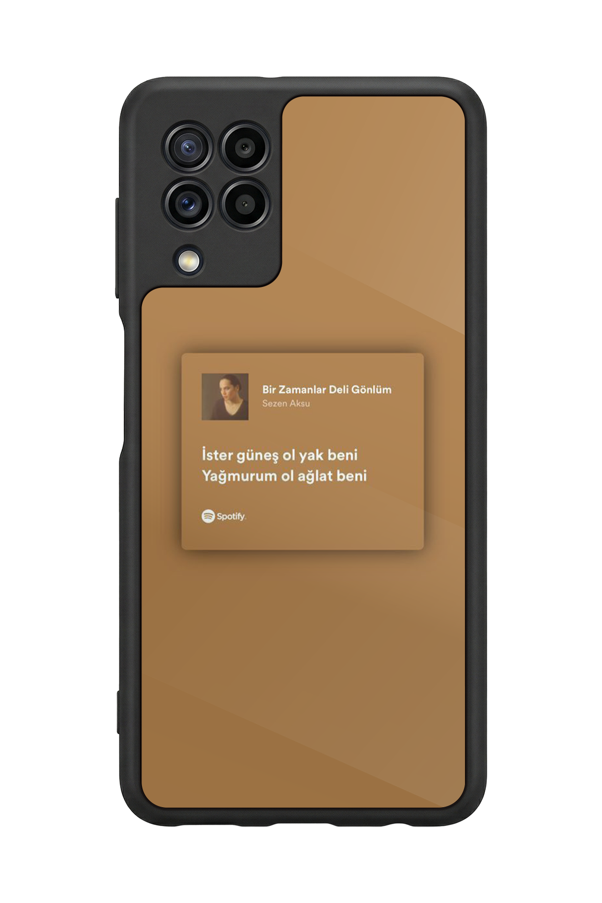 Samsung Galaxy M32 Uyumlu Sarki Sozleri Tasarımlı Glossy Premium Kılıf