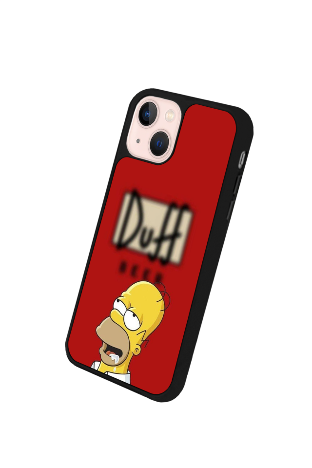 iPhone 13 Mini Uyumlu The Simpsons Tasarımlı Glossy Premium Kılıf