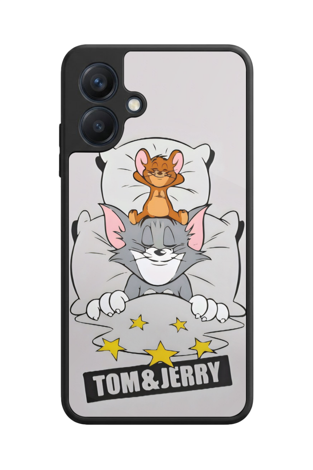 Samsung Galaxy A07 Uyumlu Tom And Jerry Tasarımlı Glossy Premium Kılıf