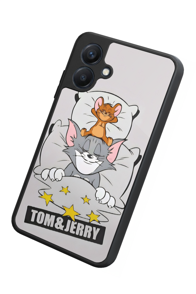 Samsung Galaxy A07 Uyumlu Tom And Jerry Tasarımlı Glossy Premium Kılıf