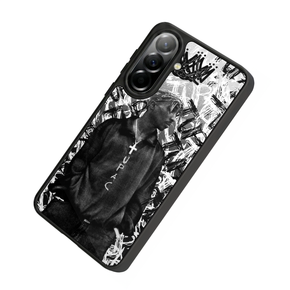 Samsung Galaxy A57 Uyumlu Tupac Tasarımlı Glossy Premium Kılıf