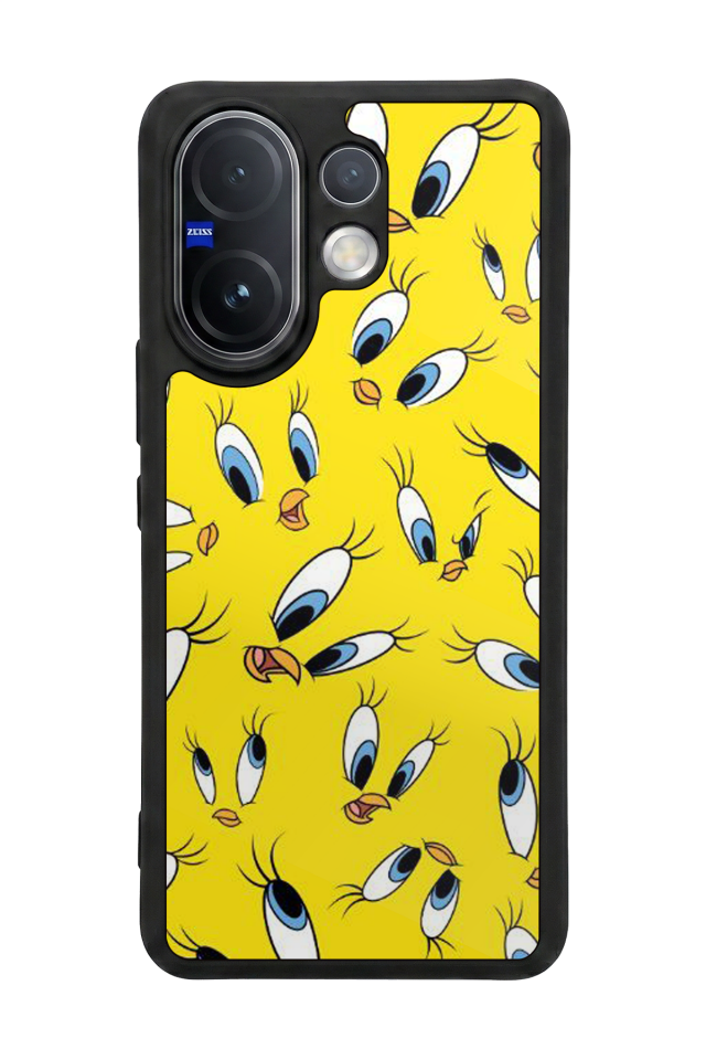 Vivo V60 Uyumlu Tweety Tasarımlı Glossy Premium Kılıf
