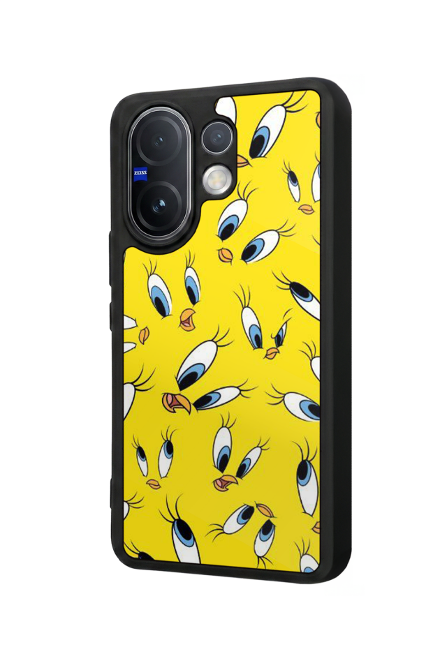 Vivo V60 Uyumlu Tweety Tasarımlı Glossy Premium Kılıf