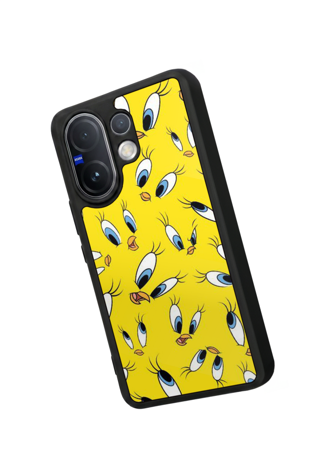 Vivo V60 Uyumlu Tweety Tasarımlı Glossy Premium Kılıf