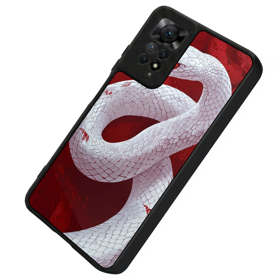 Xiaomi Redmi Note 12 Pro Uyumlu Yılan Tasarımlı Glossy Premium Kılıf