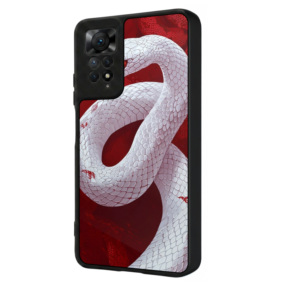 Xiaomi Redmi Note 12 Pro Uyumlu Yılan Tasarımlı Glossy Premium Kılıf