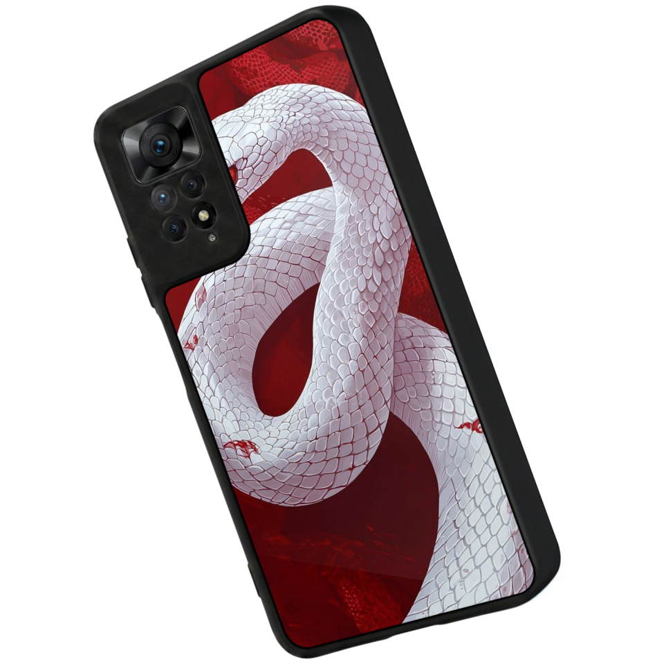 Xiaomi Redmi Note 12 Pro Uyumlu Yılan Tasarımlı Glossy Premium Kılıf