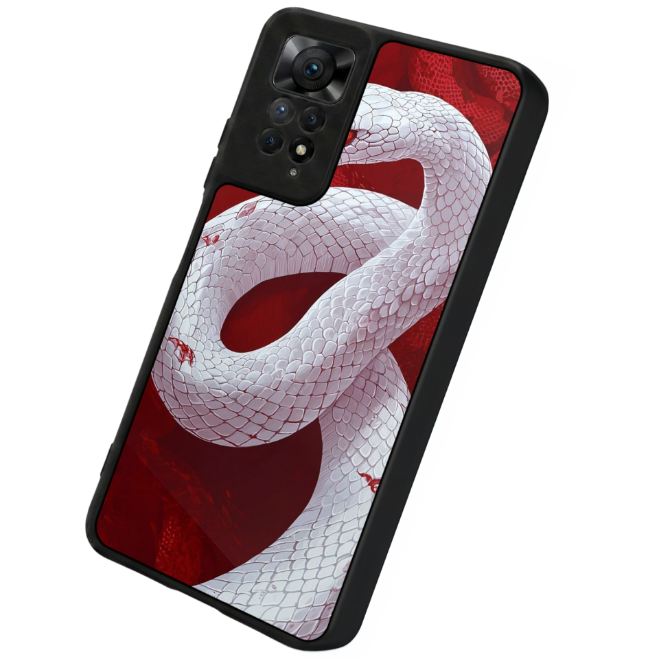 Xiaomi Redmi Note 12 Pro Uyumlu Yılan Tasarımlı Glossy Premium Kılıf