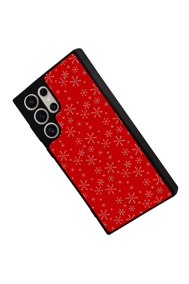 Samsung Galaxy S22 Ultra Uyumlu Yilbasi Christmas Tasarımlı Glossy Premium Kılıf