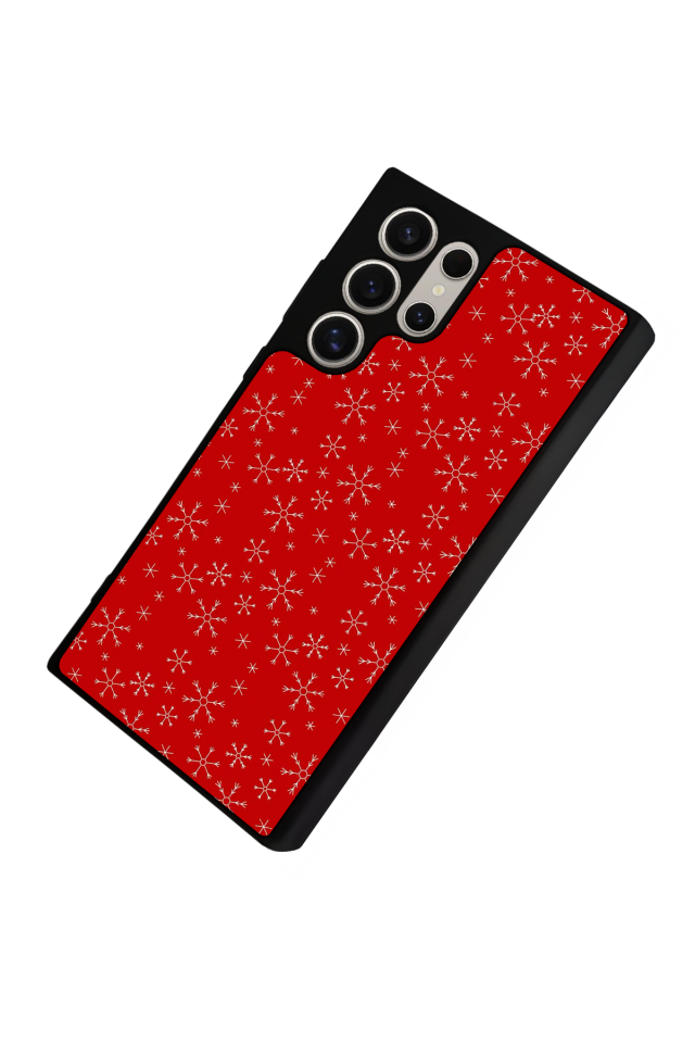 Samsung Galaxy S22 Ultra Uyumlu Yilbasi Christmas Tasarımlı Glossy Premium Kılıf