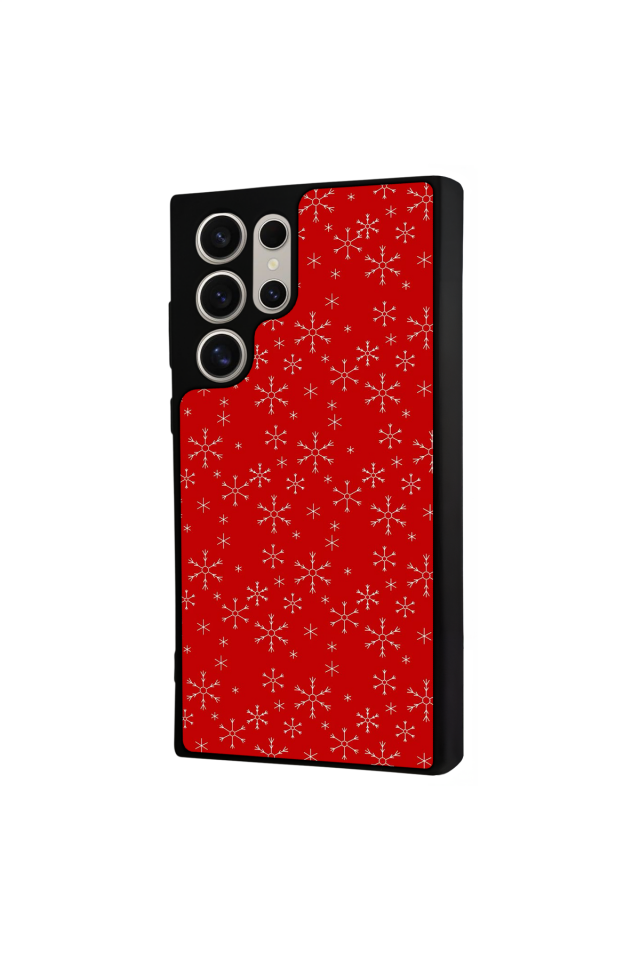 Samsung Galaxy S22 Ultra Uyumlu Yilbasi Christmas Tasarımlı Glossy Premium Kılıf