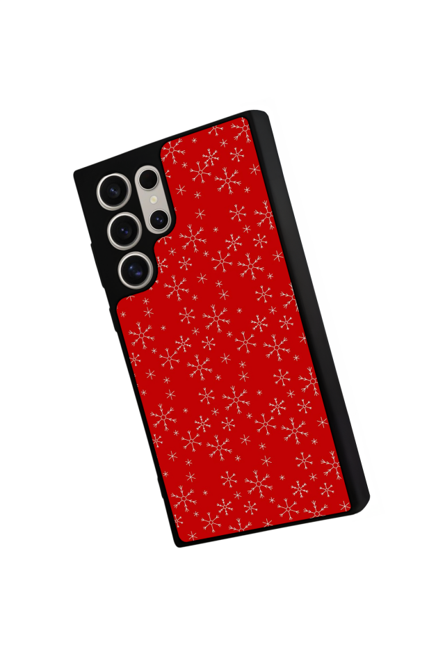 Samsung Galaxy S22 Ultra Uyumlu Yilbasi Christmas Tasarımlı Glossy Premium Kılıf