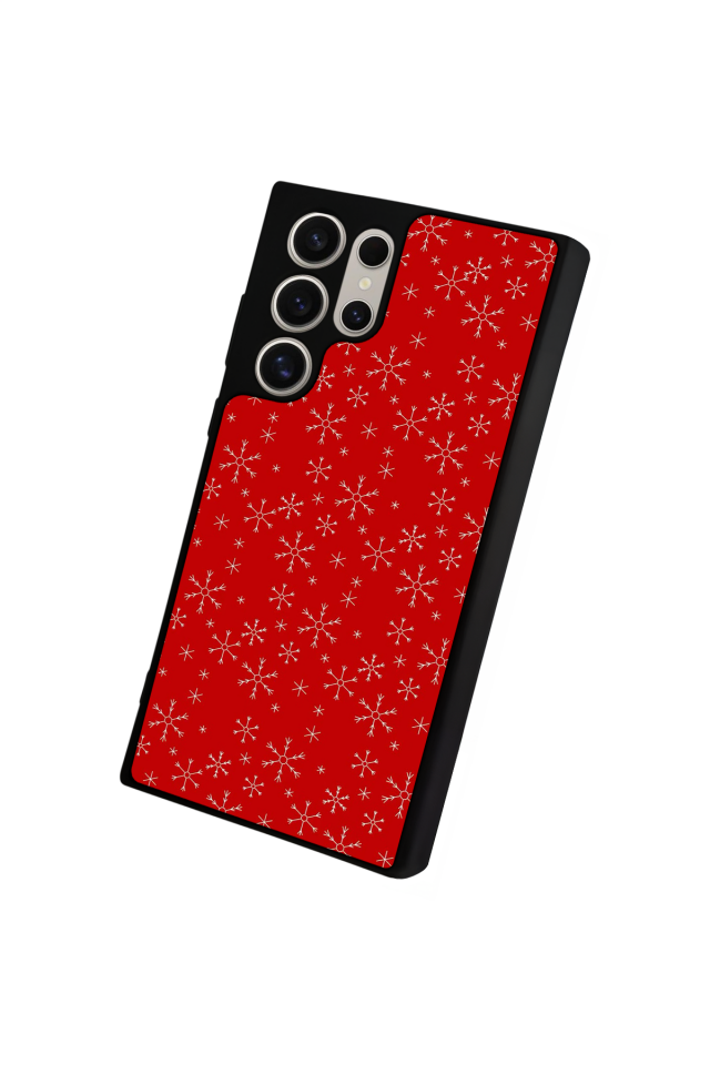 Samsung Galaxy S22 Ultra Uyumlu Yilbasi Christmas Tasarımlı Glossy Premium Kılıf