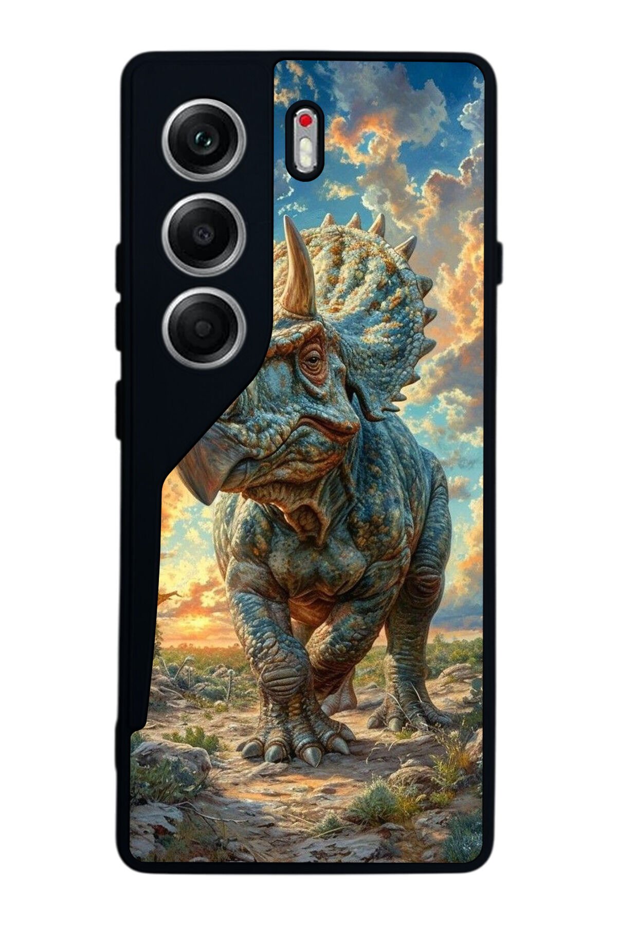 Tecno Camon 40 Uyumlu Dinazor Tasarımlı Glossy Premium Kılıf