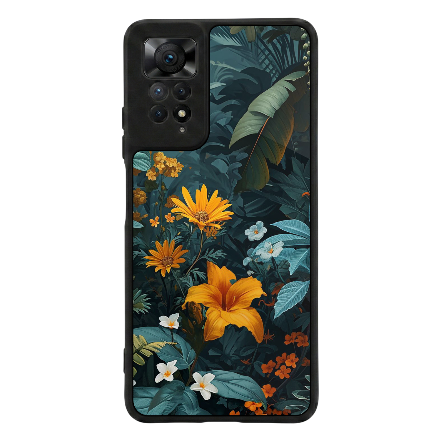 Xiaomi Redmi Note 11 Pro Uyumlu Botanik Tasarımlı Glossy Premium Kılıf