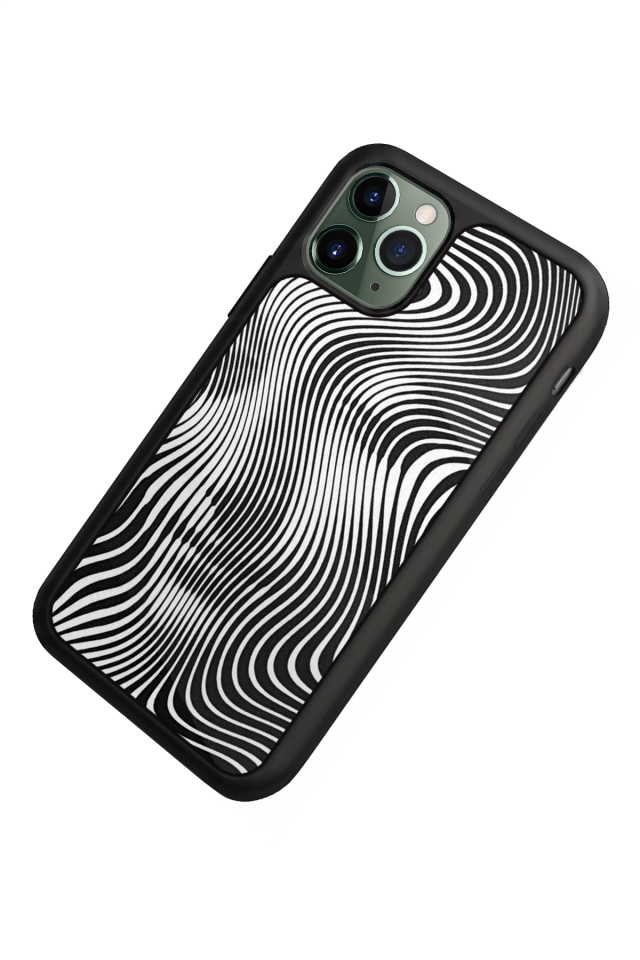 iPhone 11 Pro Max Uyumlu Çizgi Sanatı Tasarımlı Glossy Premium Kılıf