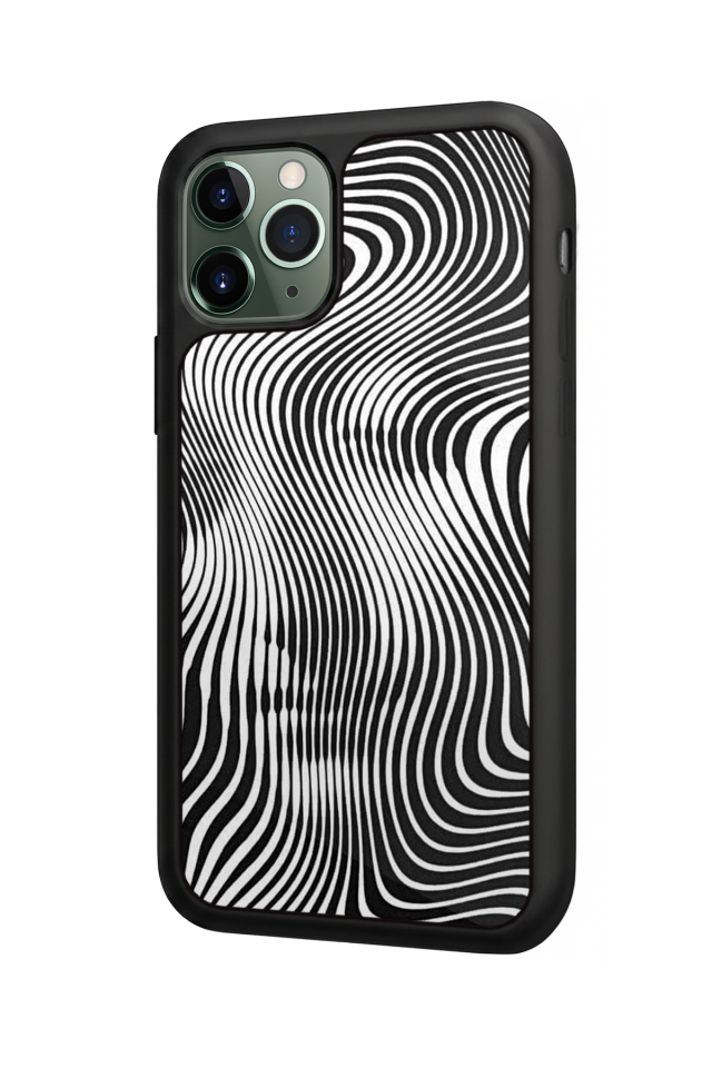 iPhone 11 Pro Max Uyumlu Çizgi Sanatı Tasarımlı Glossy Premium Kılıf