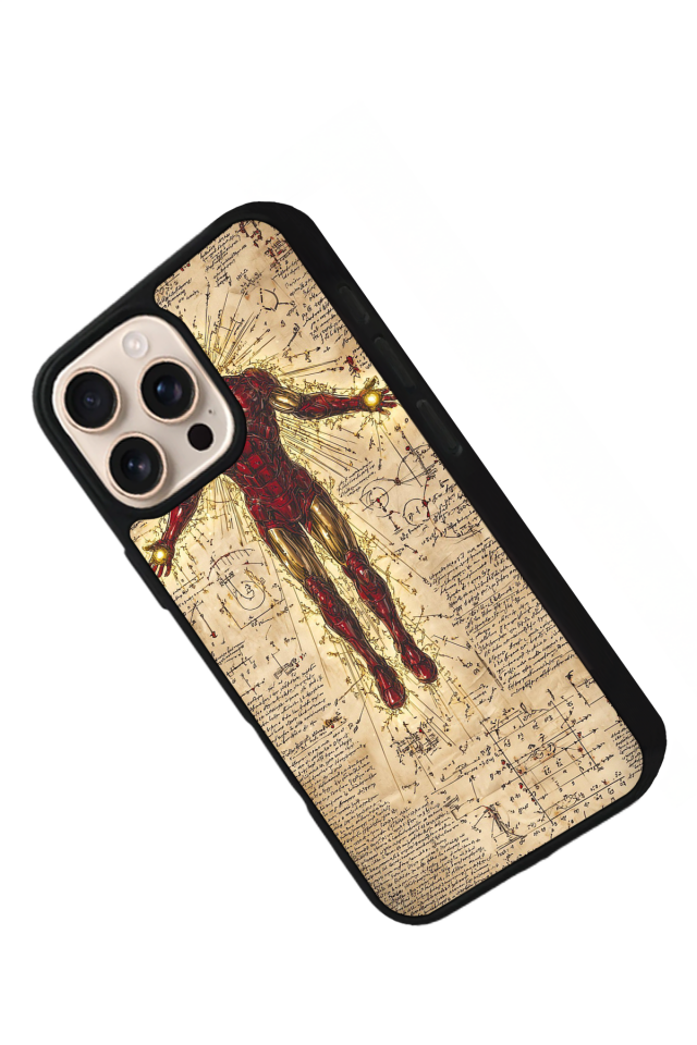 iPhone 14 Pro Uyumlu Iron Man ( Demir Adam ) Tasarımlı Glossy Premium Kılıf
