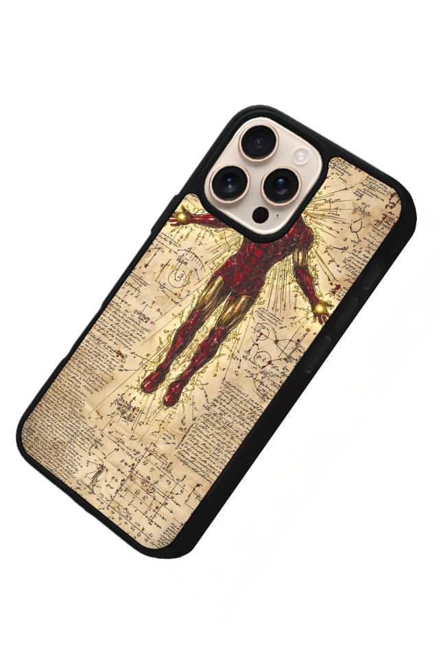 iPhone 14 Pro Uyumlu Iron Man ( Demir Adam ) Tasarımlı Glossy Premium Kılıf