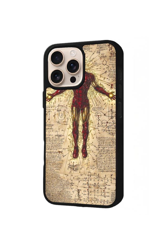 iPhone 14 Pro Uyumlu Iron Man ( Demir Adam ) Tasarımlı Glossy Premium Kılıf