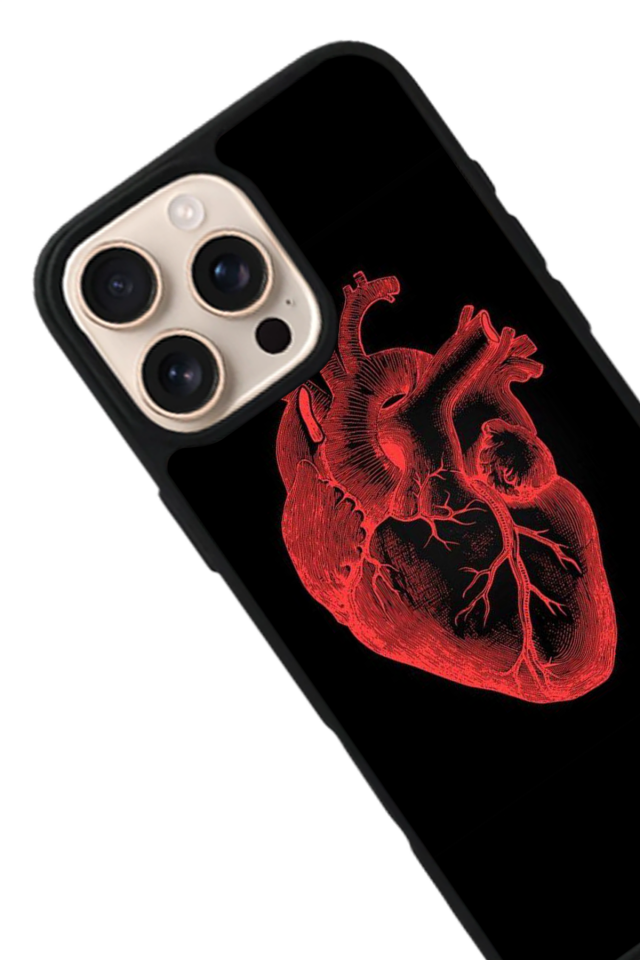 iPhone 15 Pro Max Uyumlu Kalp Love Tasarımlı Glossy Premium Kılıf