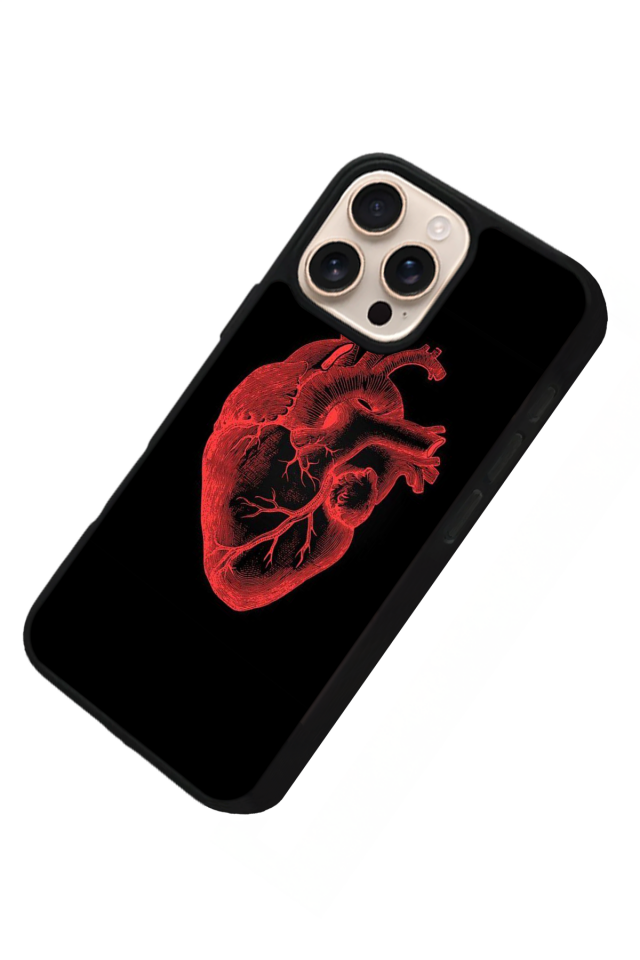iPhone 15 Pro Max Uyumlu Kalp Love Tasarımlı Glossy Premium Kılıf